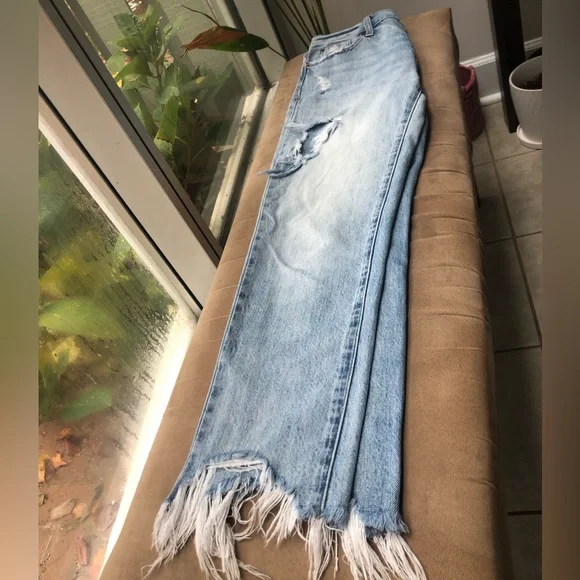 PISTOLA Charlie High Rise Straight Leg Jeans | Light Wash Denim | Size 25 - Picture 8 of 8